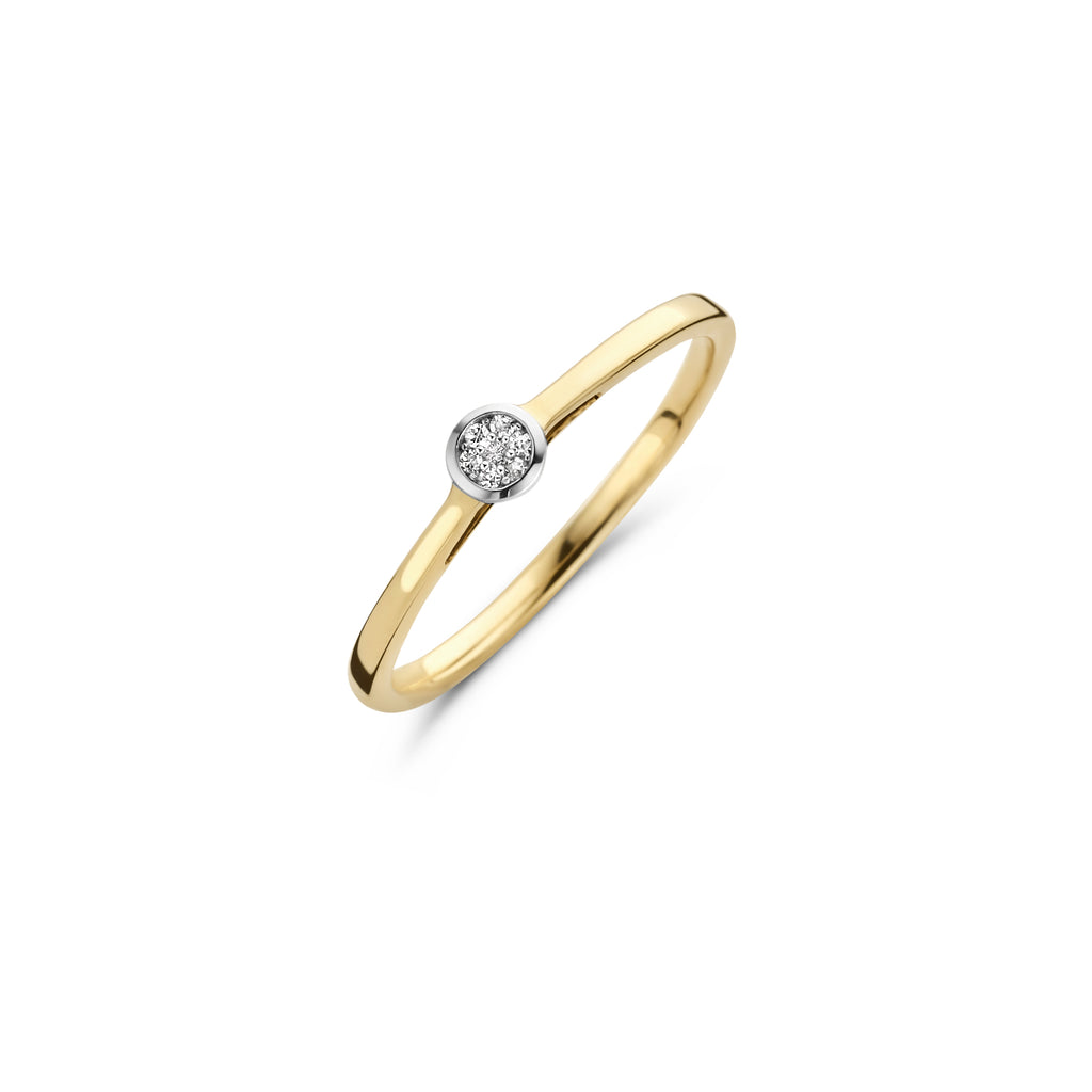 Blush Diamonds ring - 14K geel en wit goud met diamant 1653BDI