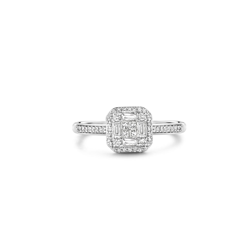 Blush Diamonds ring - 14K wit goud met diamant 1656WDI