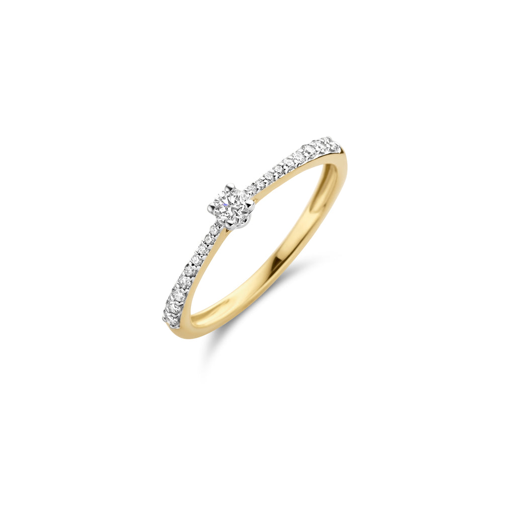 Blush Diamonds ring - 14K geel en wit goud met diamant 1658BDI