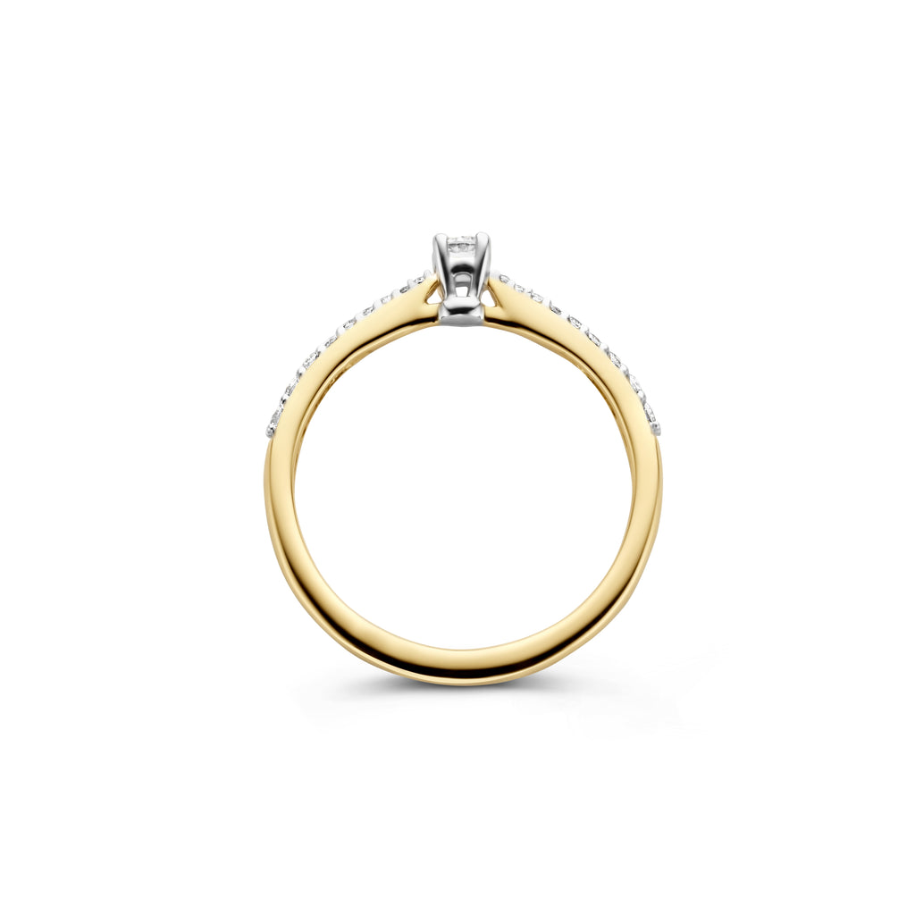 Blush Diamonds ring - 14K geel en wit goud met diamant 1658BDI