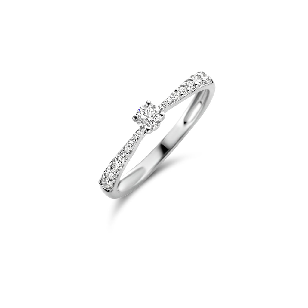 Blush Diamonds ring - 14K wit goud met diamant 1659WDI