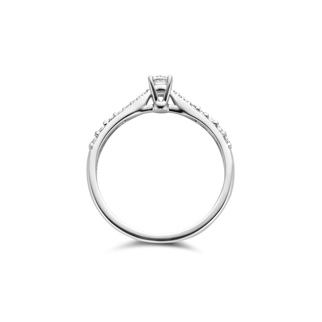 Blush Diamonds ring - 14K wit goud met diamant 1659WDI