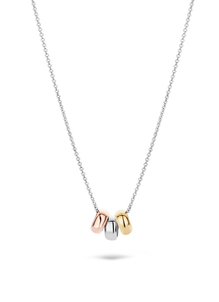 Blush Jewels 14 karaat tri-color gouden collier met hanger 3055WYR