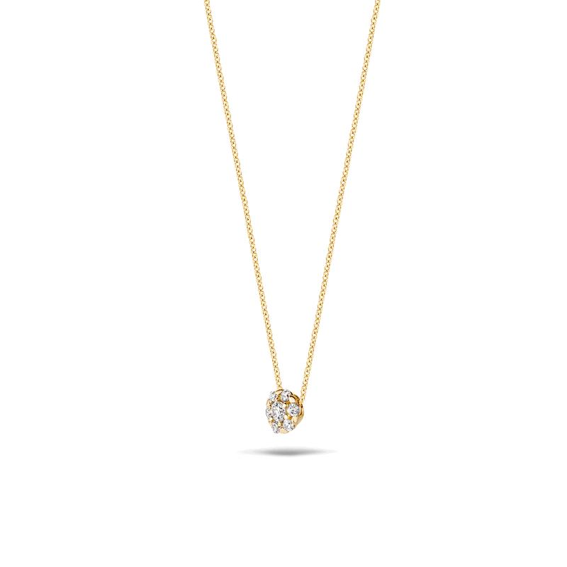 Blush Jewels 14 karaat geel gouden collier met zirconia 3097YZI