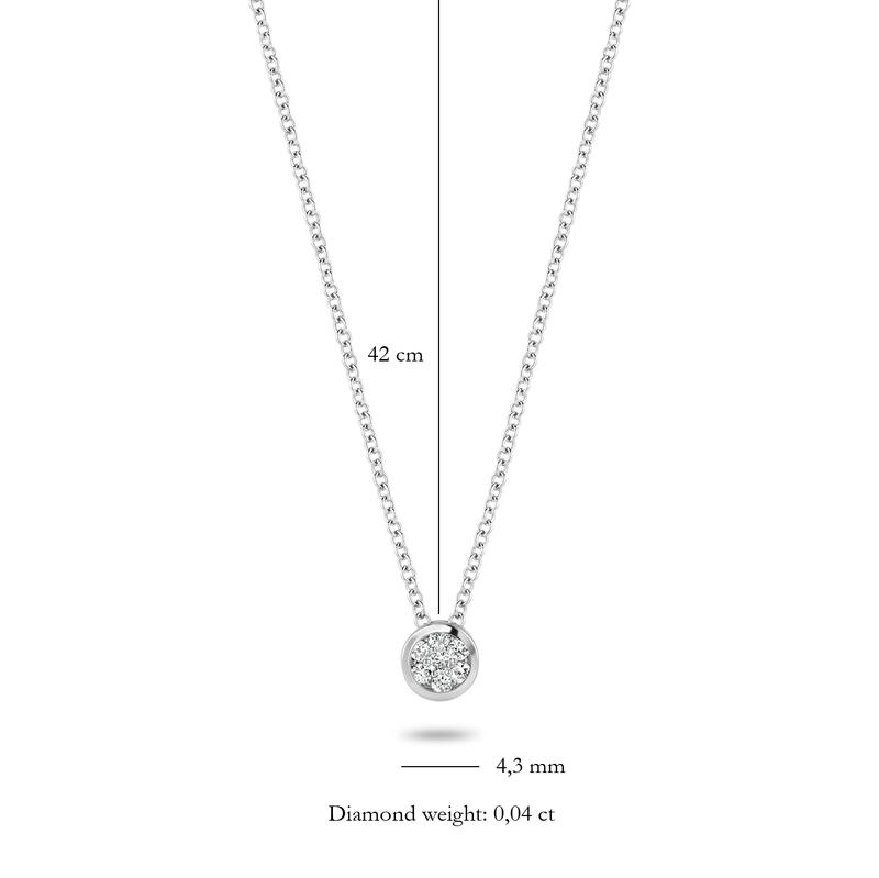 Blush Diamonds collier - 14K wit goud met diamant 3600WDI