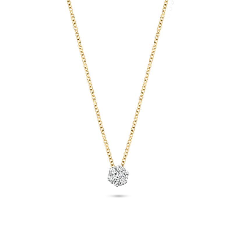 Blush Diamonds collier - 14K geel en wit goud met diamant 3602BDI