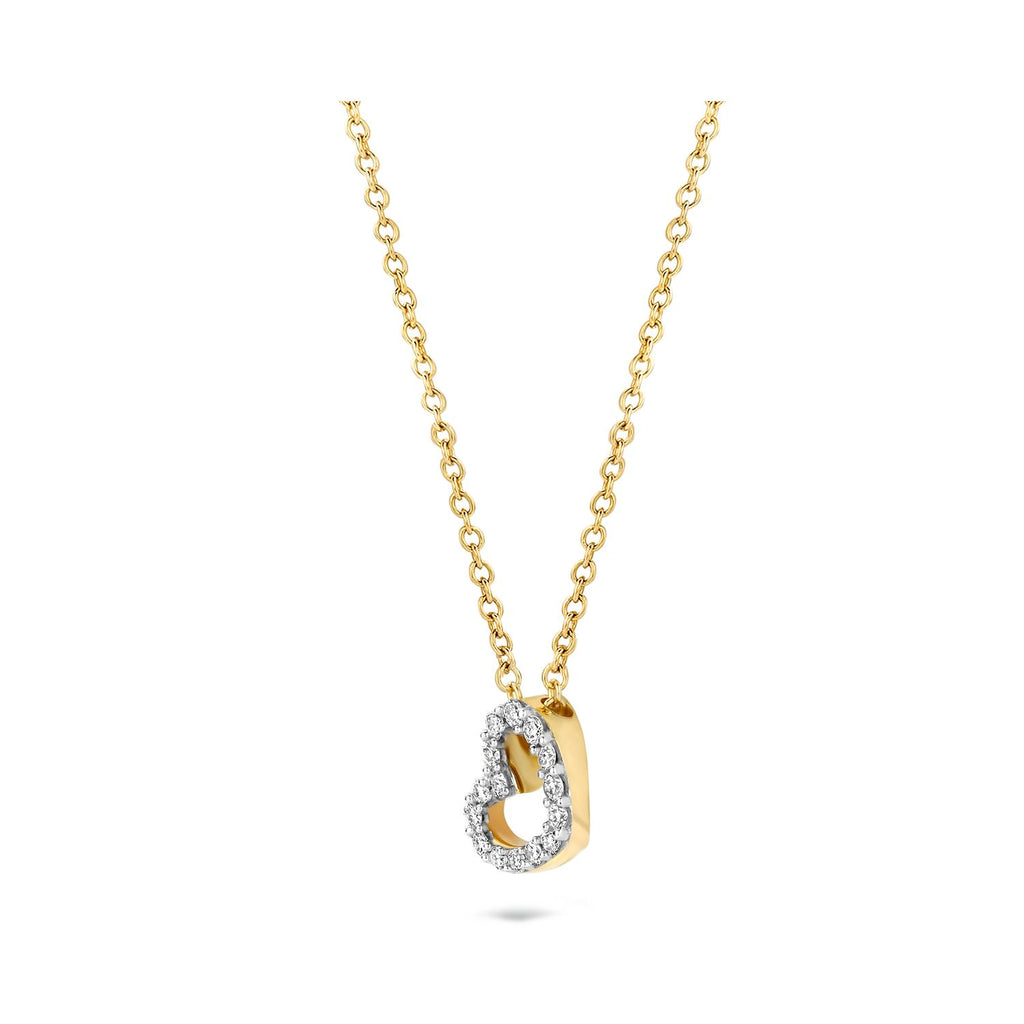 Blush Diamonds collier - 14K geel- en wit goud met diamant 3608YDI