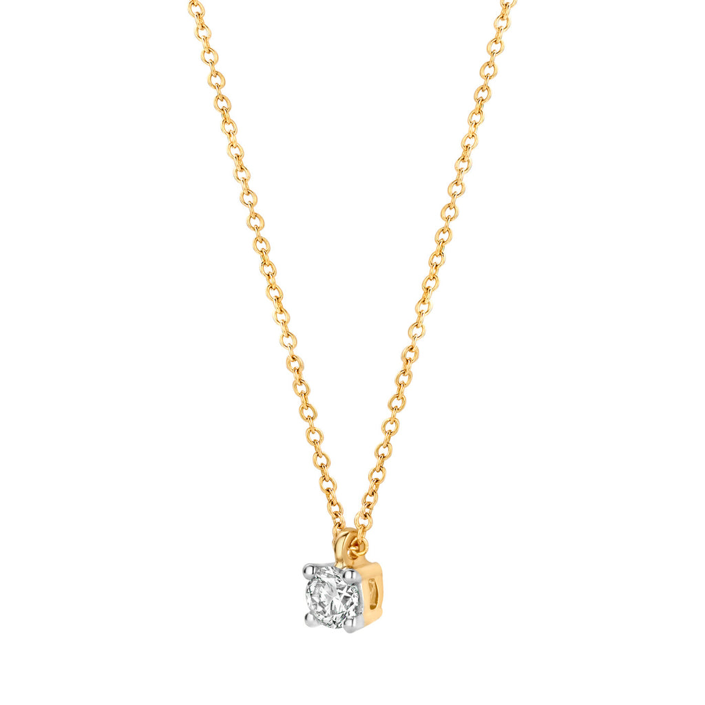 Blush Diamonds collier - 14K geel- en wit goud met diamant 3611YDI
