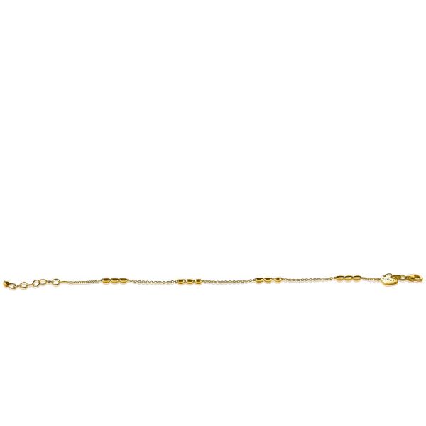 Zinzi zilveren armband fantasie geel verguld ZIA1809G