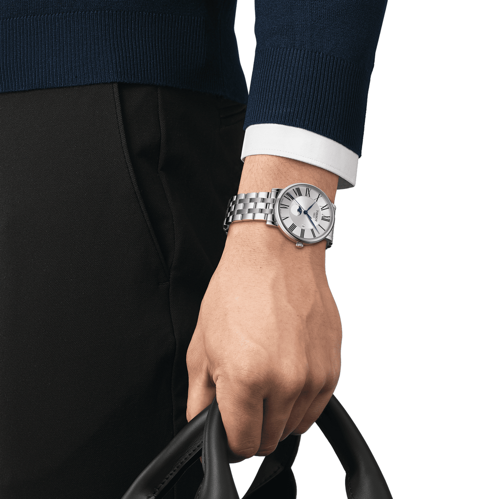 Tissot Carson Premium Gent Moonphase horloge T1224231103300