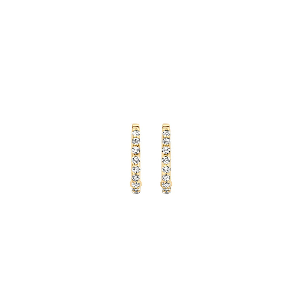 Blush Jewels 14 karaat geel gouden oorringen met zirconia 7268YZI