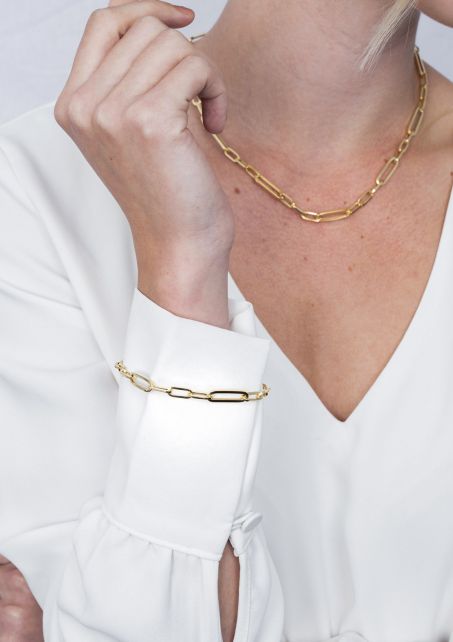 Zinzi zilveren armband geel verguld ZIA1990G