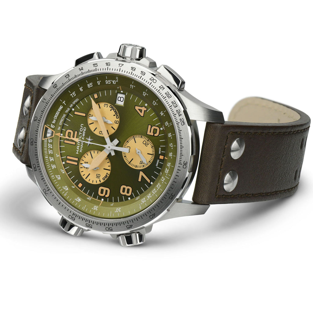 Hamilton Khaki Aviation X-Wind Chrono Quartz horloge H77932560