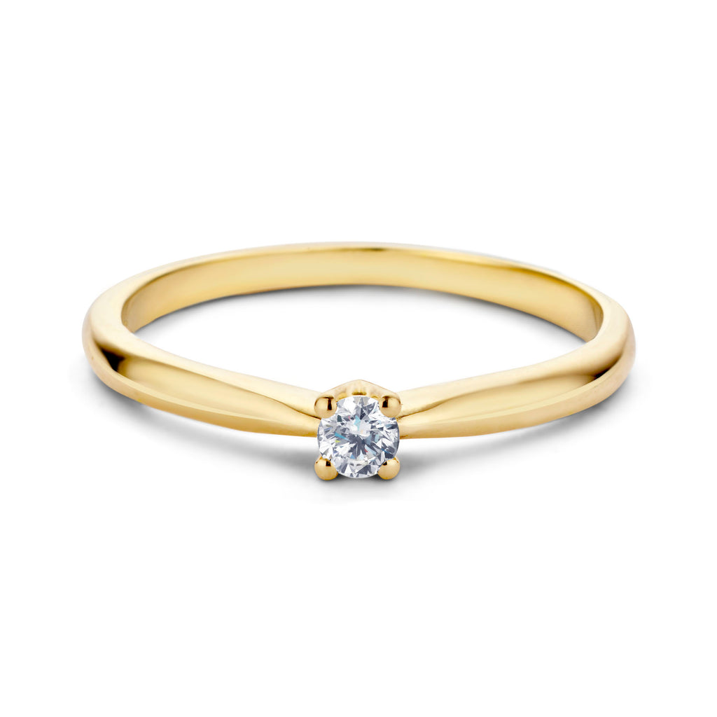 Miss Spring "Allerliefste Max" Geel Gouden Ring Diamant MSR525GG