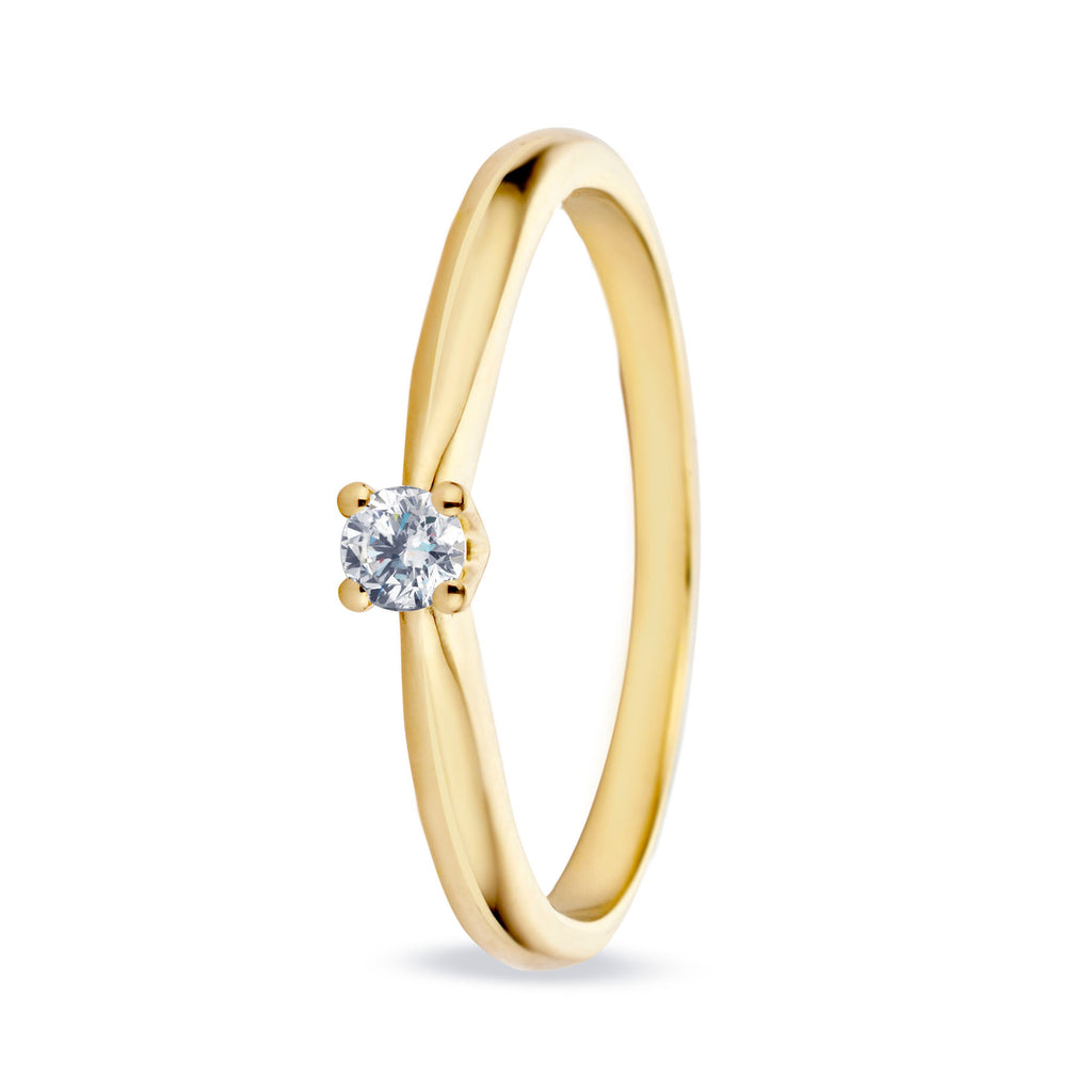 Miss Spring "Allerliefste Max" Geel Gouden Ring Diamant MSR525GG