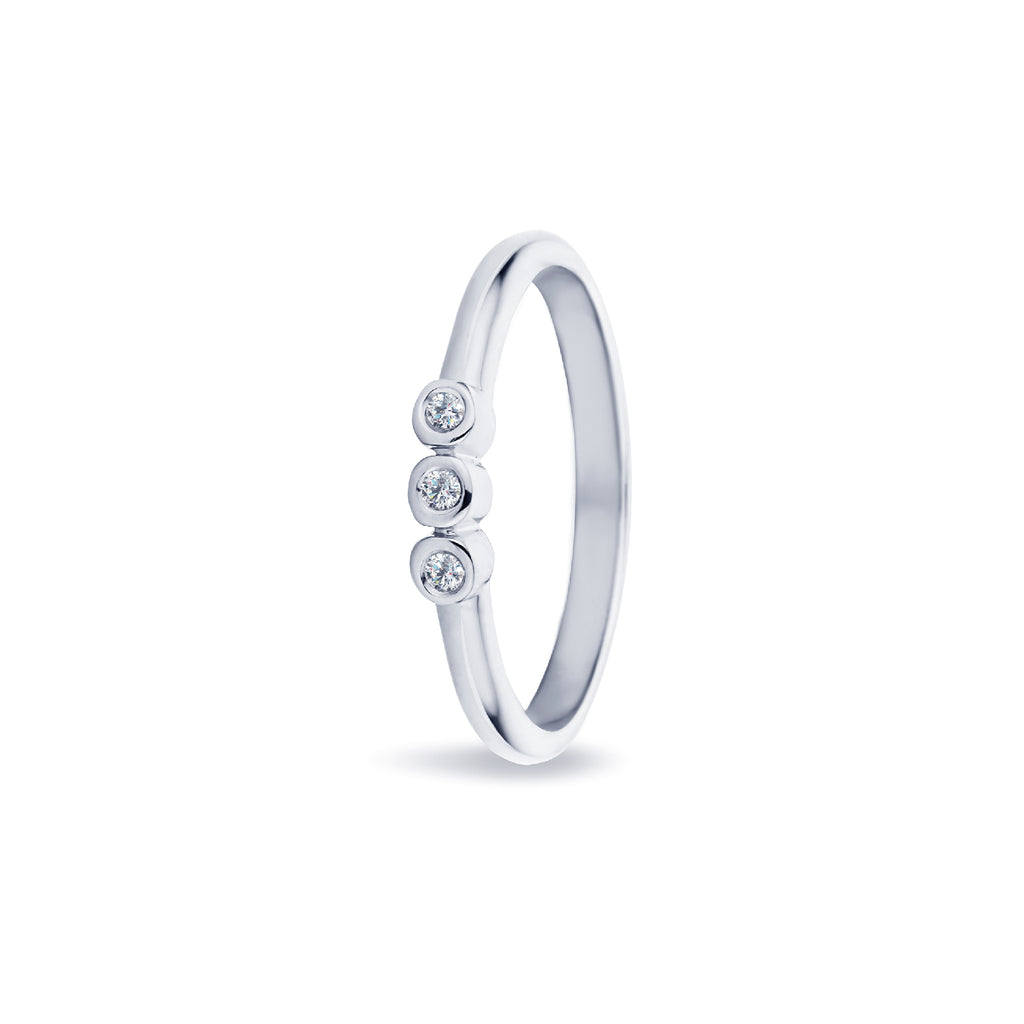 Miss Spring "Allerliefste Pien" Wit Gouden Ring Diamant MSR541-3WG