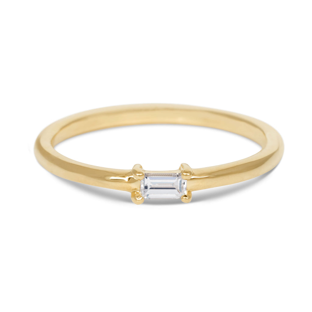 Miss Spring "Brilliantly Baguette" Geel Gouden Ring Diamant MSR565GG-DI