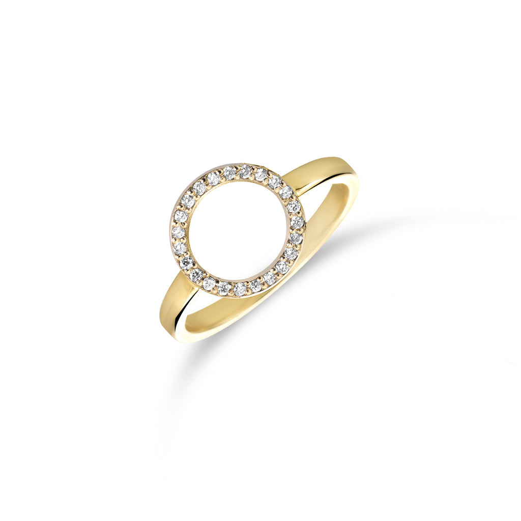 Miss Spring "Lace Giro" Geel Gouden Ring Diamant MSR731-DI