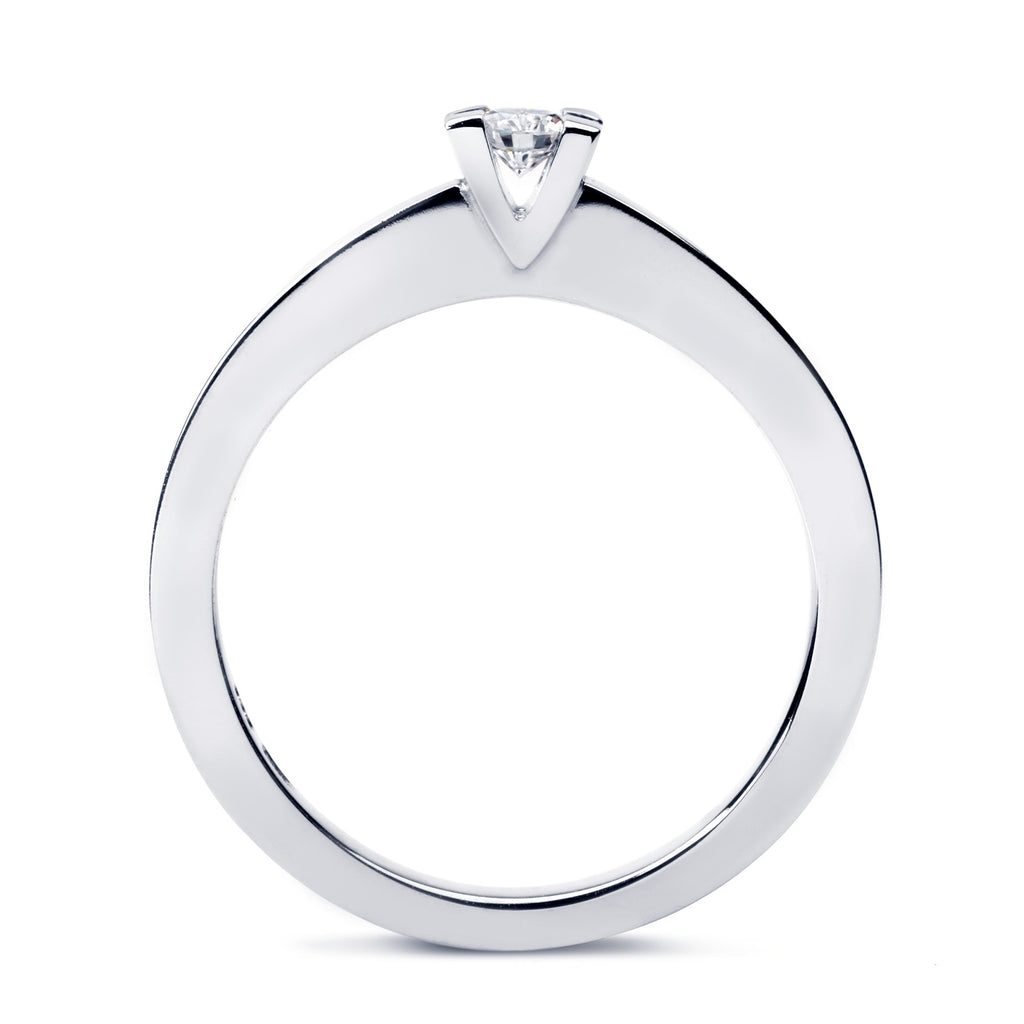 by R&C Diamonds Roman wit gouden ring RIN0012L 0.16crt