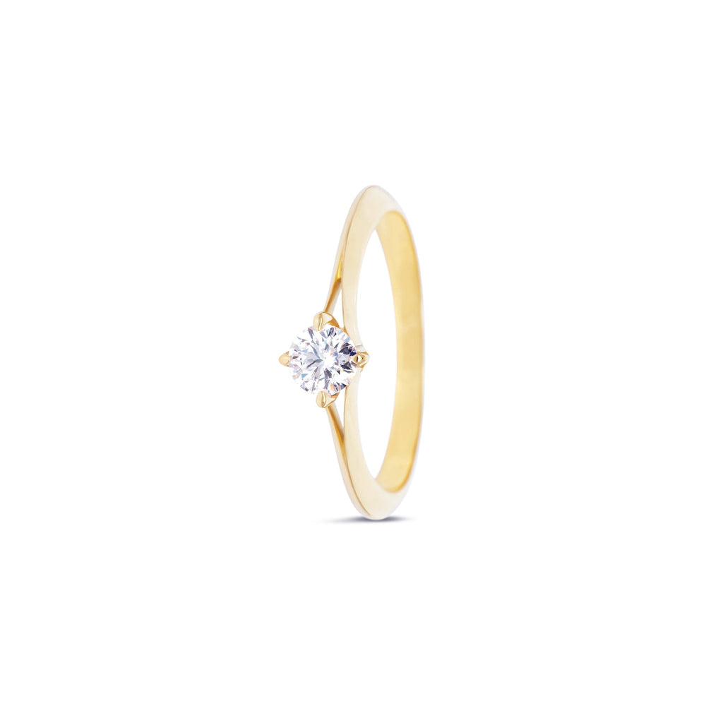 by R&C Diamonds Eloise wit gouden ring RIN2127M 0.25crt