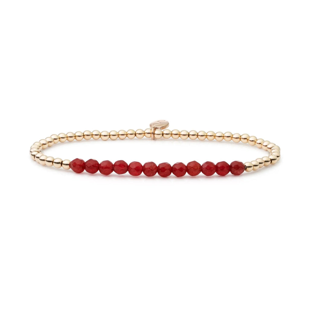 Sparkling Jewels armband Red Jade Universe SBG-GEM45-3MM-LINE