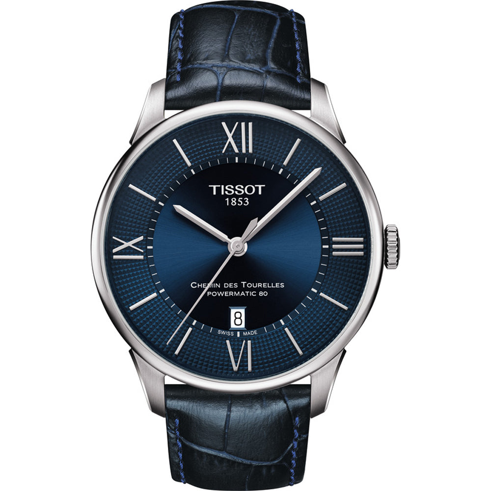 Tissot T- Classic Chemin Des Tourelles 42mm Powermatic 80 horloge T0994071604800
