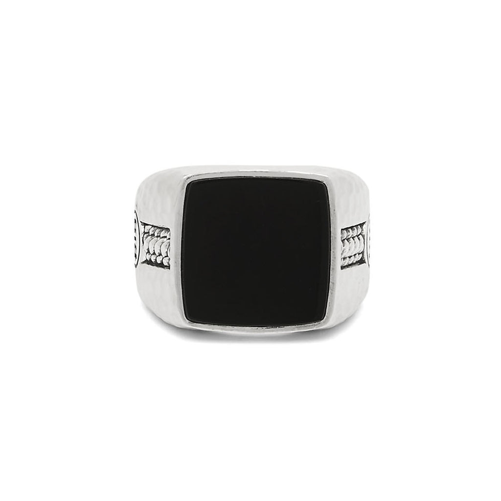 Buddha to Buddha zilveren ring 051 Tangguh Signet Onyx