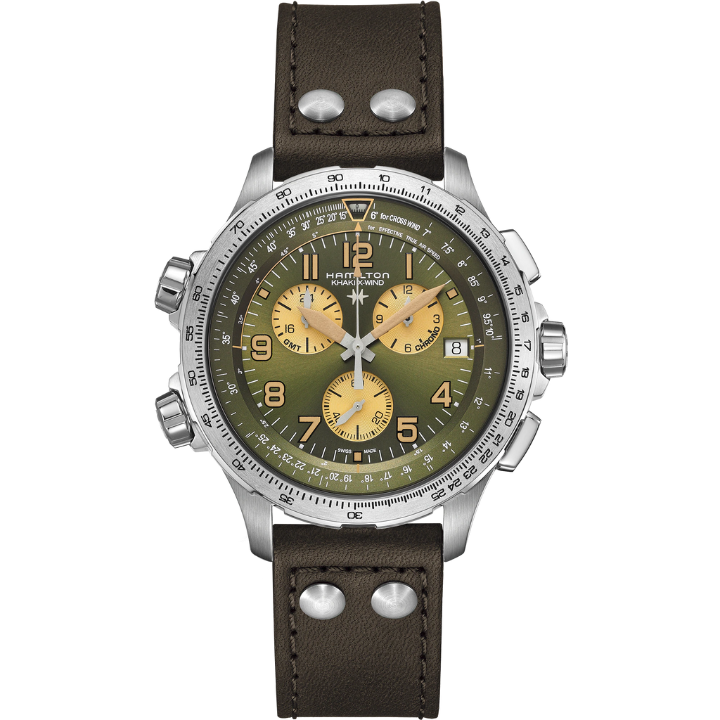 Hamilton Khaki Aviation X-Wind Chrono Quartz horloge H77932560