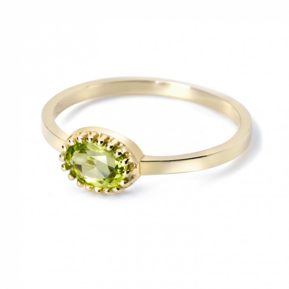 Miss Spring "Ma Petite" Geel Gouden Ring Peridot MSR510PEGG