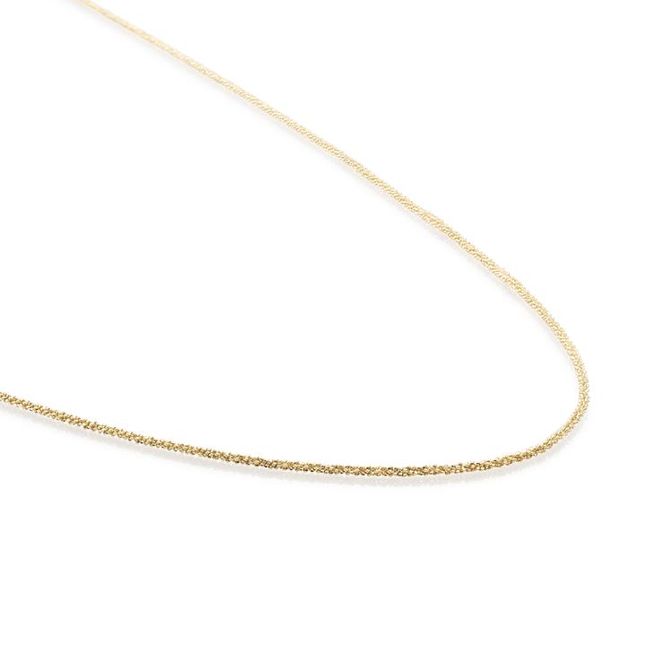 Sparkling Jewels Necklace Criss Cross Chain Gold 80cm SNCGM080