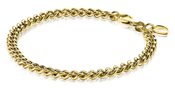 Zinzi zilveren geelvergulde armband ZIA1414G
