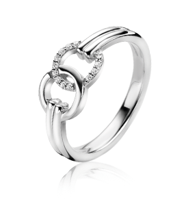 Zinzi zilveren ring met zirconia ZIR2266